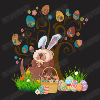 Otter Easter Day Funny Otter Bunny Ears And Eggs T-shirt | Artistshot