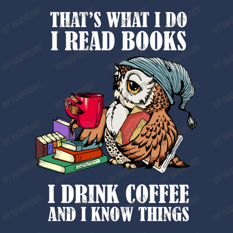 Owl That's What I Do I Read Books I Drink Coffee And I Know Things Men Denim Jacket | Artistshot