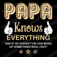 Papa Knows Everything 60th Gift Funny Father's Day V-neck Tee | Artistshot