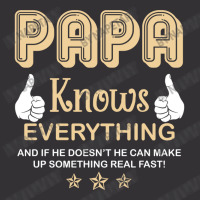 Papa Knows Everything 60th Gift Funny Father's Day Vintage Hoodie | Artistshot