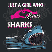 Just A Girl Who Loves Sharks Shirt Perfect Birthday Gift Crewneck Sweatshirt | Artistshot