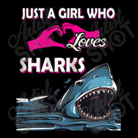 Just A Girl Who Loves Sharks Shirt Perfect Birthday Gift Long Sleeve Shirts | Artistshot