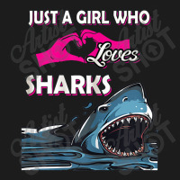 Just A Girl Who Loves Sharks Shirt Perfect Birthday Gift Hoodie & Jogger Set | Artistshot