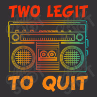 Two Legit To Quit Funny Hip Hop Theme 2nd Birthday Costume Vintage Short | Artistshot