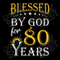 Vintage Blessed By God For 80 Years Happy 80th Birthday V-neck Tee | Artistshot