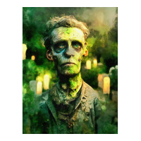 Zombie In Graveyard Traveler Paper Bag -13 X 6 X 15 3/4 | Artistshot