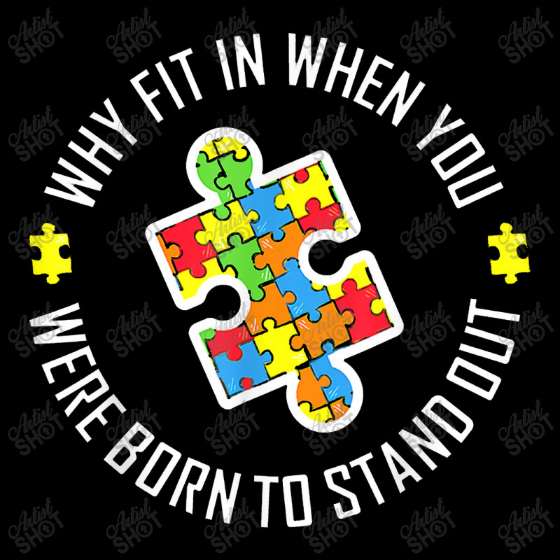 Why Fit In When You Were Born To Stand Out Autism Men's 3/4 Sleeve Pajama Set | Artistshot