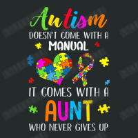 Autism Doesn't Come With A Manual Inspirational Autism Aunt T Shirt Women's Triblend Scoop T-shirt | Artistshot