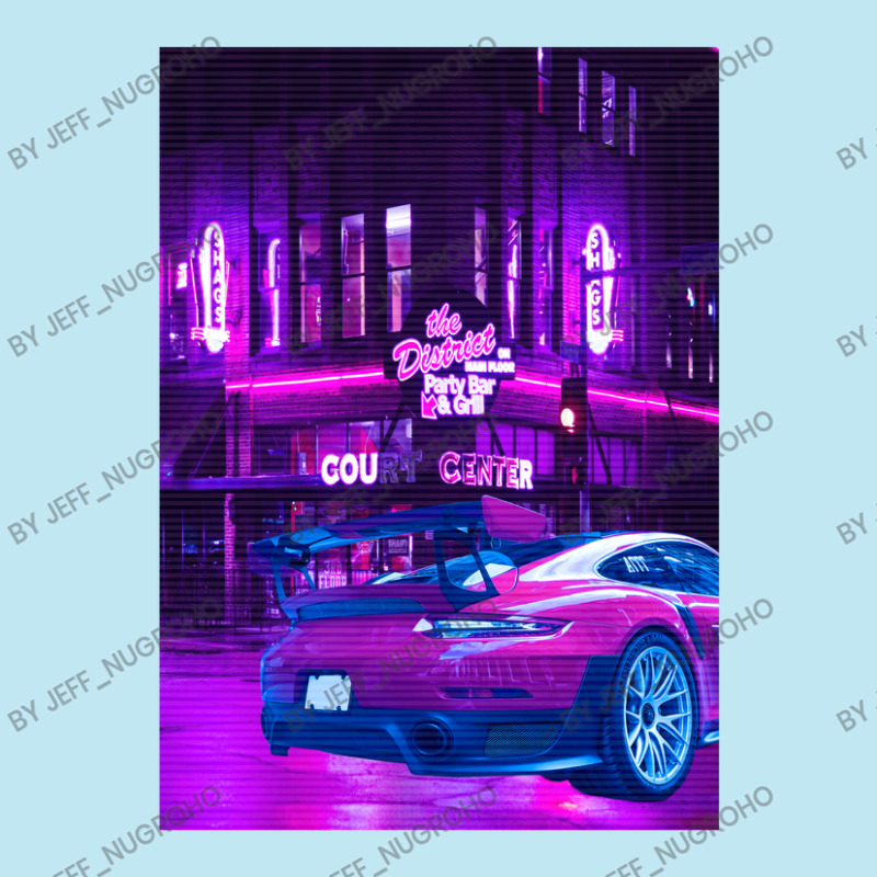 Car Retro Neon Synthwave Urban Heavy T-shirt by Jeff_Nugroho | Artistshot