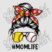 Womens Mom Life Softball Baseball Mothers Day Messy Bun Exclusive T-shirt | Artistshot