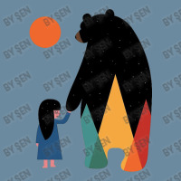 Little Girl And Cute Bear Cartoon Art Urban Pullover Hoodie | Artistshot