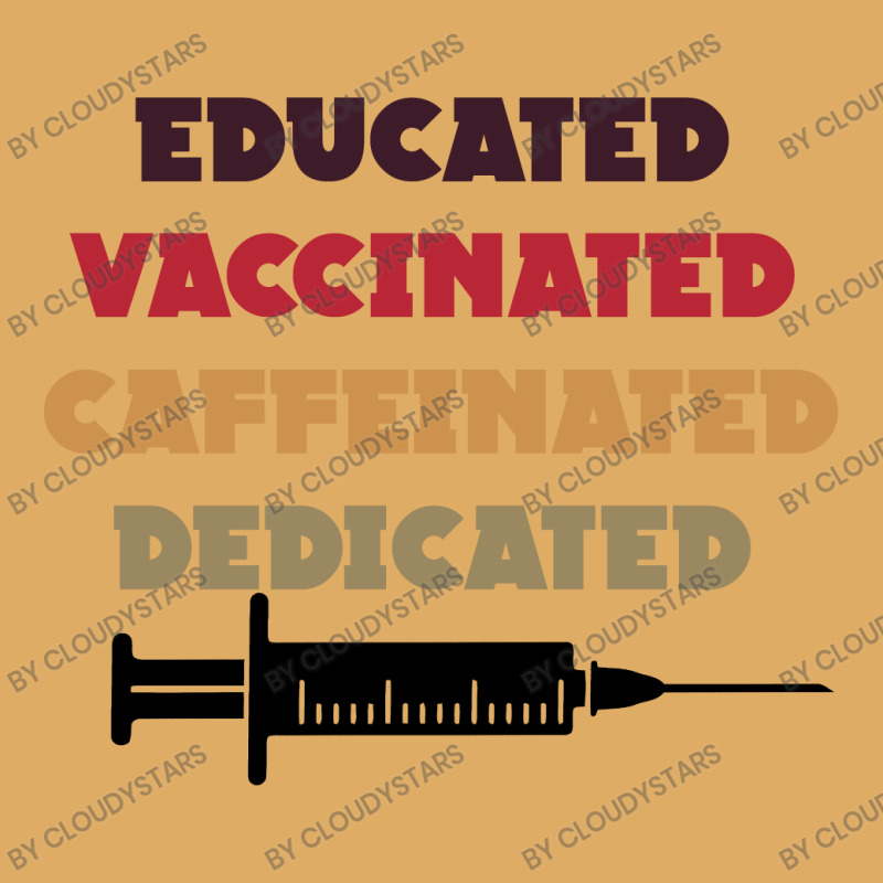 Educated Vaccinated Caffeinated Dedicated Urban Pullover Hoodie by CloudyStars | Artistshot