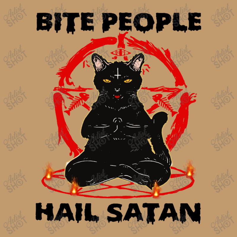 Hail Satan Funny Cat Yoga Urban Pullover Hoodie by Agus w | Artistshot