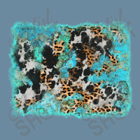 Turquoise Cowhide Leopard Background Urban Pullover Hoodie | Artistshot