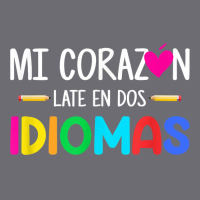 Mi Corazon Late En Dos Idiomas, Bilingual Spanish Teacher T Shirt Mesh Cap | Artistshot