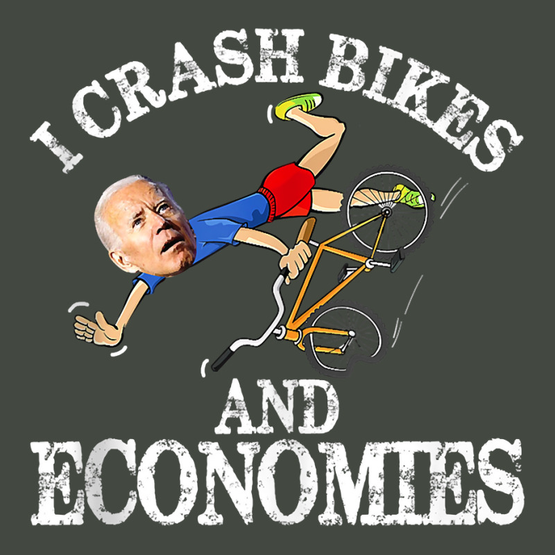 Joe Biden Falling Off Bike I Crash Bikes And Economies Tank Top Trucker Cap | Artistshot