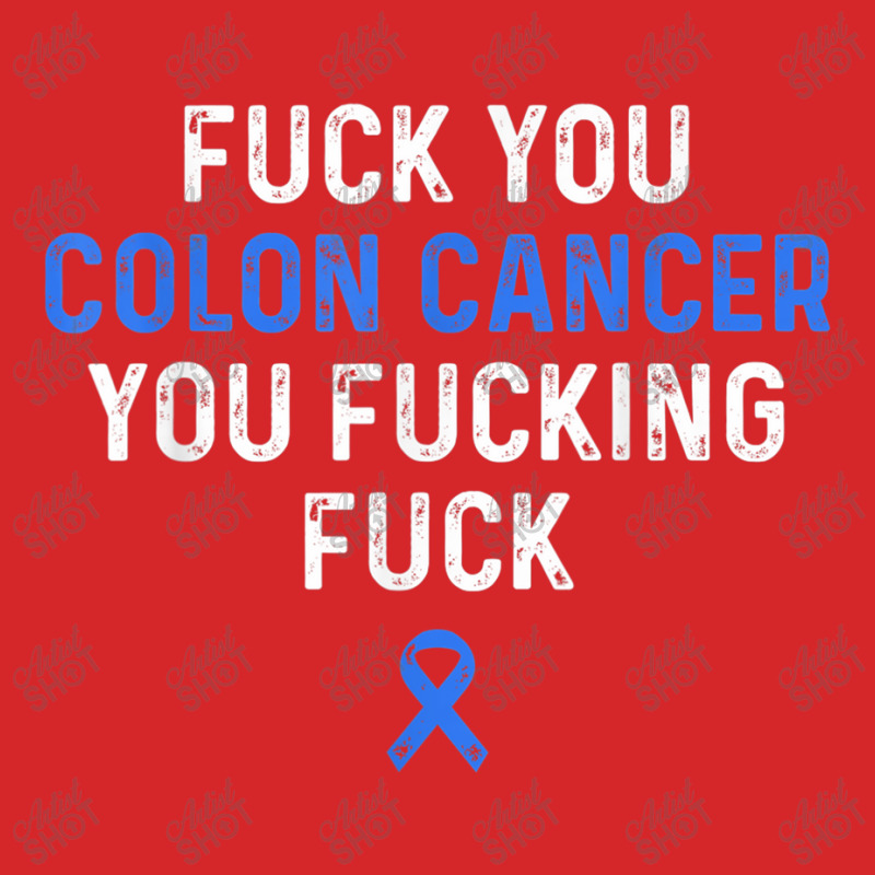 Fuck Colon Cancer Funny Awareness Blue Ribbon Women & Men Trucker Cap by LaytonDesign | Artistshot