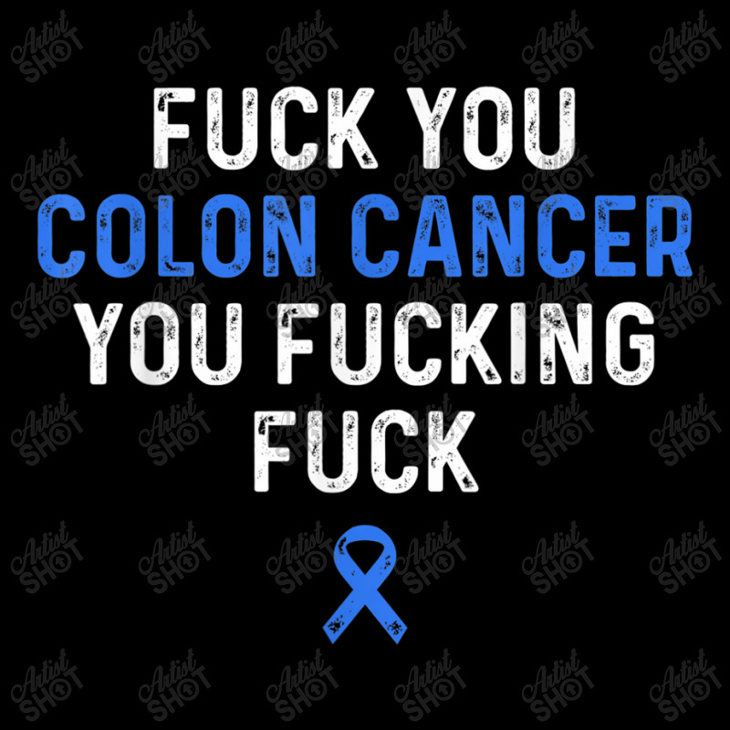 Fuck Colon Cancer Funny Awareness Blue Ribbon Women & Men Camo Snapback by LaytonDesign | Artistshot