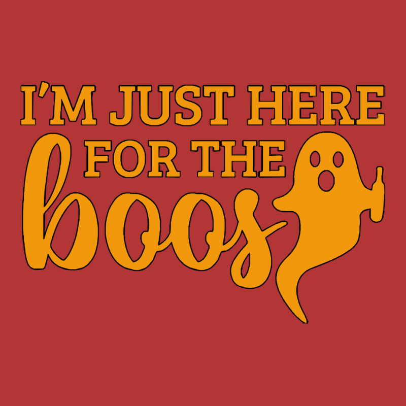 Halloween T  Shirti´m Just Here For The Boos Ghost Orange Color Text Camo Snapback by nancybackground | Artistshot