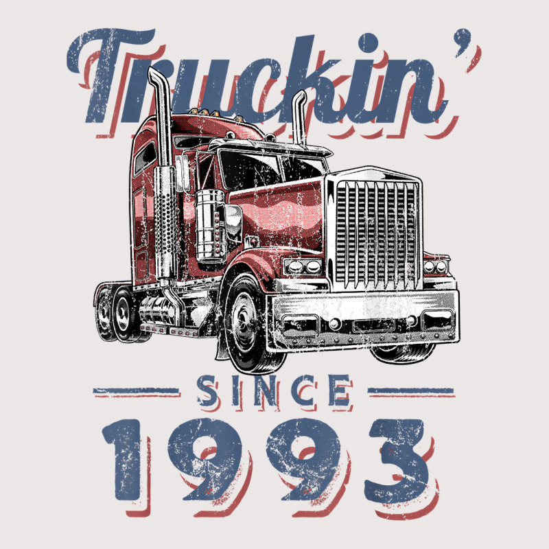 Truckin Since 1993 Trucker Big Rig Driver 29th Birthday T Shirt Pocket T-Shirt by nazhirgoodie | Artistshot