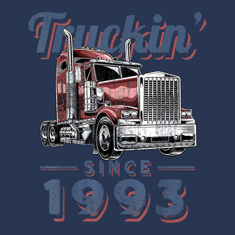 Truckin Since 1993 Trucker Big Rig Driver 29th Birthday T Shirt Men Denim Jacket by nazhirgoodie | Artistshot