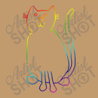 Rainbow Cat Outline Cat Urban Heavy T-shirt | Artistshot