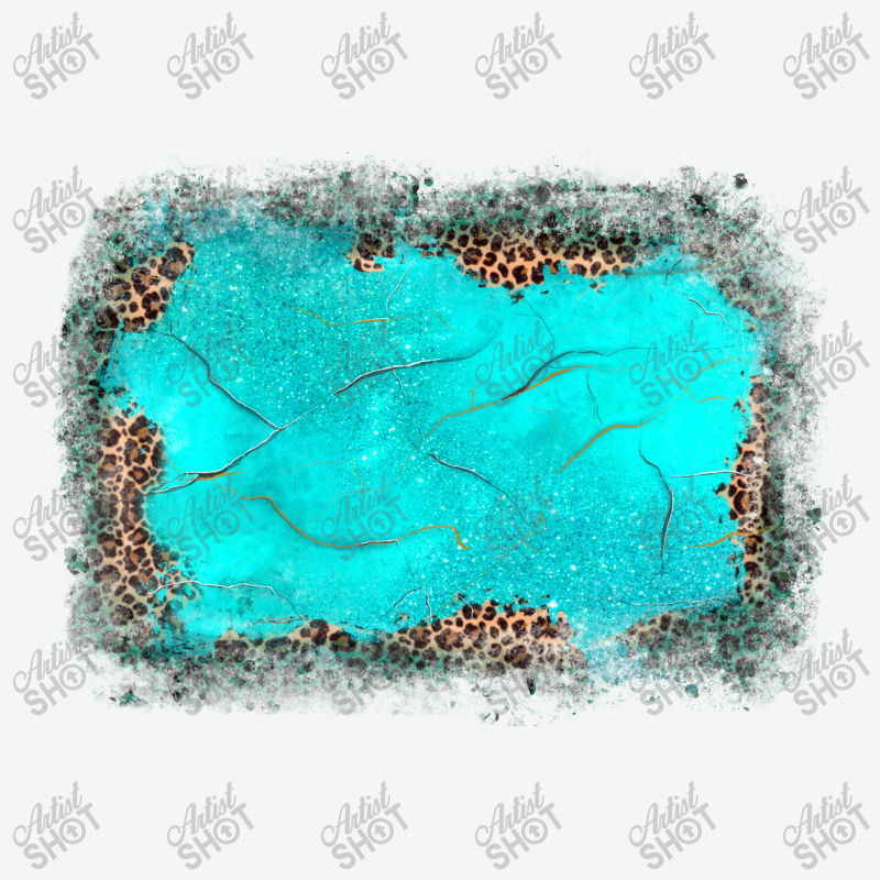 Gemstone Turquoise Leopard Background Urban Heavy T-shirt | Artistshot