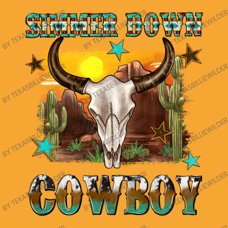 Simmer Down Cowboy Basic T-shirt | Artistshot