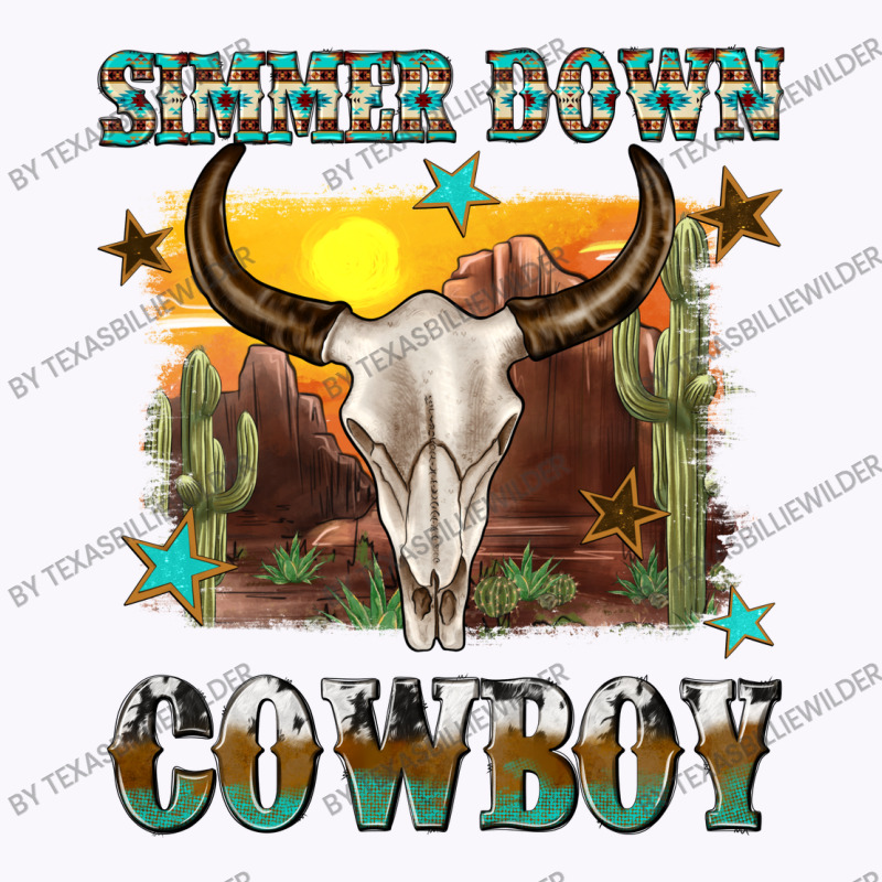 Simmer Down Cowboy Tank Top | Artistshot