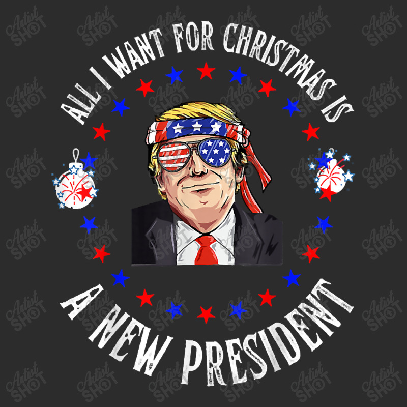 All I Want For Christmas Is A New President, Trump Xmas Day Gift Baseball Cap | Artistshot