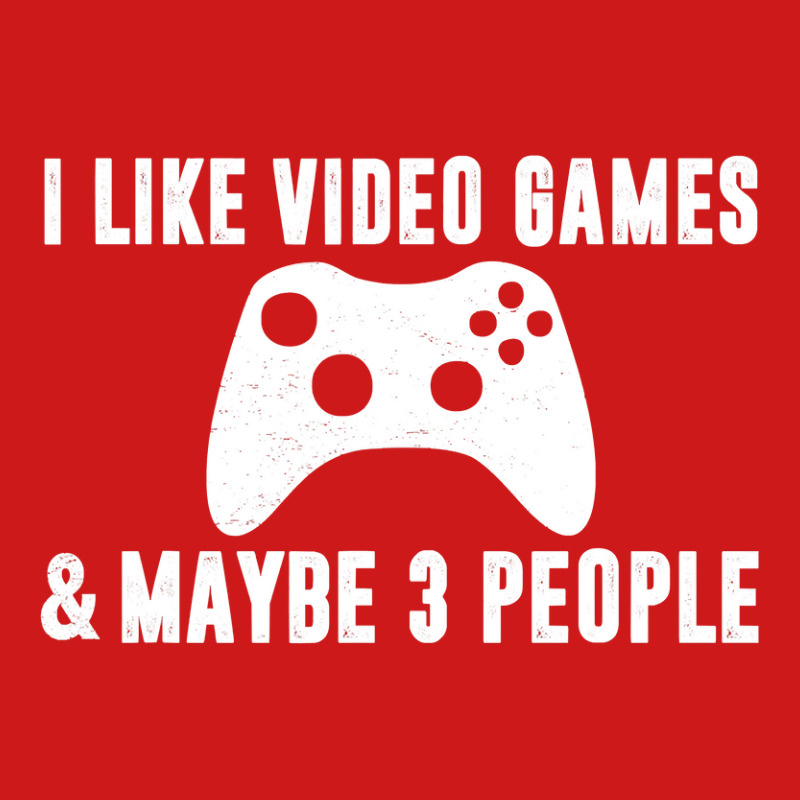 I Like Video Games Maybe 3 People Funny Gamer Gaming Sarcasm Baseball Cap by sieuduong86 | Artistshot