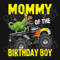 Mommy Of The Birthday Boy Dinosaurs T Rex Monster Truck Characters Car Mesh Cap | Artistshot