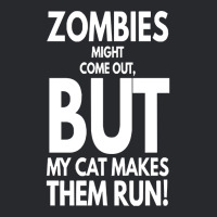 Zombies Might Come Out T  Shirt Zombies Might Come Out But My Cat Make Trucker Cap | Artistshot