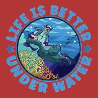 Life Is Better Under Water Marine Biology Scuba Diver Premium Camo Snapback | Artistshot