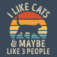 I Like Cats And Maybe Like 3 People Cat Lover Gifts Women T Shirt Flat Bill Snapback Cap | Artistshot