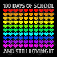 100 Days Of School And Still Loving It Teacher Student Heart Youth Hoodie | Artistshot