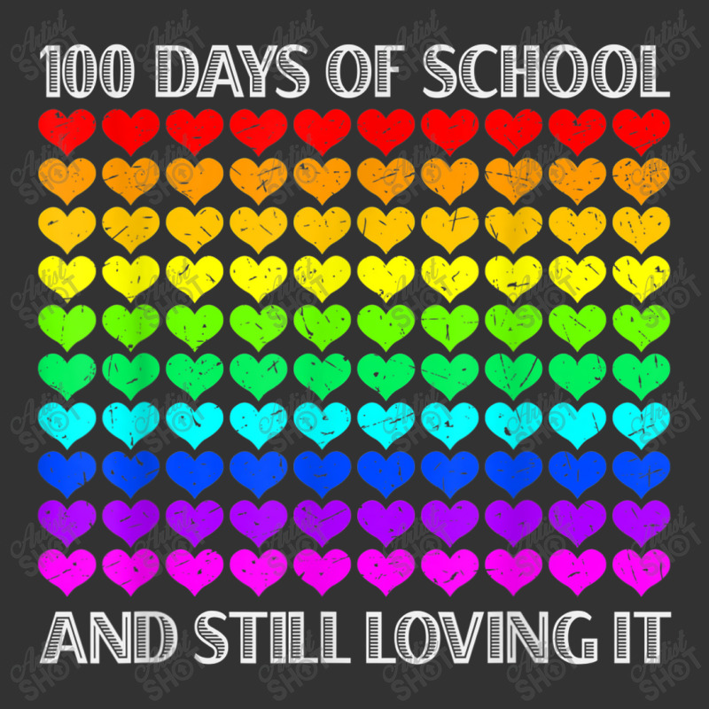 100 Days Of School And Still Loving It Teacher Student Heart Baby Bodysuit | Artistshot