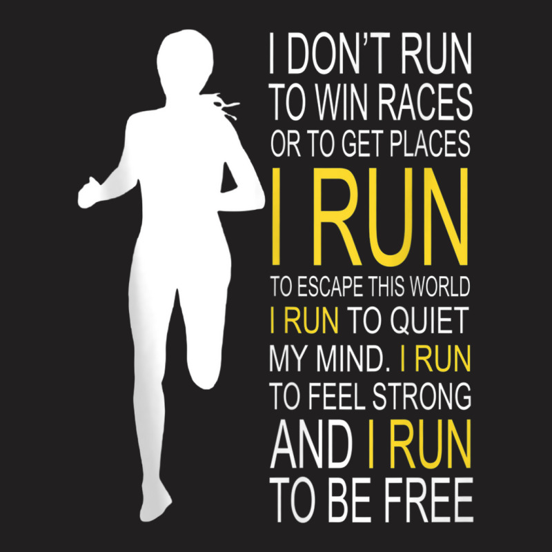 Female Runner Girl Women I Don't Run To Win Races Tank Top T-shirt | Artistshot