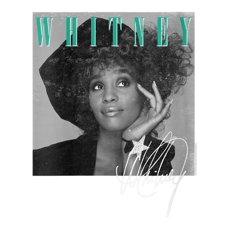 Womens Whitney Houston Shooting Star V Neck T Shirt Take Out Paper Bag - 14 X 10 X 15 1/2 | Artistshot