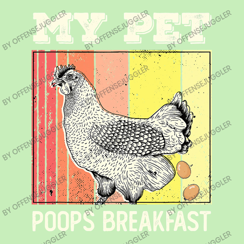 Chicken Cock My Pet Poops Breakfast Retro Eggs Farmer Chicken Lover 22 Urban Heavy T-shirt by offensejuggler | Artistshot