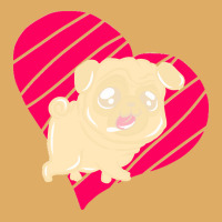 Cute Pug Heart Love Gift T  Shirt Cute Pug Dog Heart Clothing T  Shirt Urban Heavy T-shirt | Artistshot