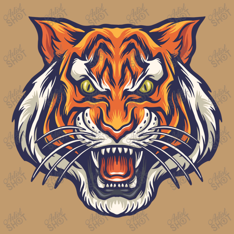 Angry Tiger Vector Urban Pullover Hoodie | Artistshot