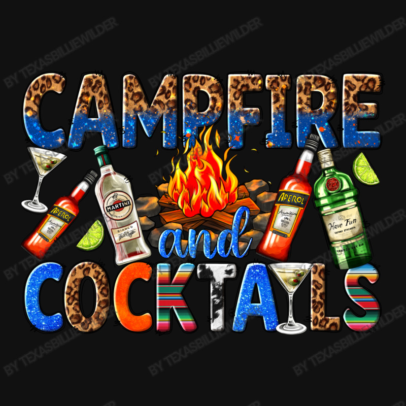 Campfire And Cocktails Skinny Tumbler | Artistshot