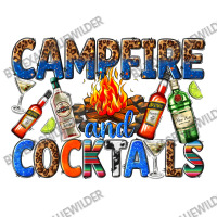 Campfire And Cocktails Stainless Steel Water Bottle | Artistshot