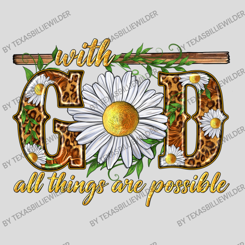 With God All Things Are Possible With Daisy Men's Polo Shirt | Artistshot