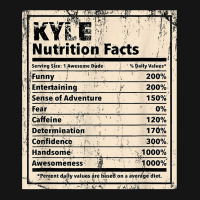 Kyle Nutrition Facts Funny Name Humor Nickname Sarcasm T Shirt Mesh Cap | Artistshot