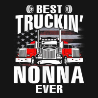 Best Truckin' Nonna Ever Usa Flag Father's Day T Shirt Mesh Cap | Artistshot