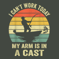 Men Can't Work Today My Arm Is In A Cast Shirt Funny Fishing T Shirt Trucker Cap | Artistshot