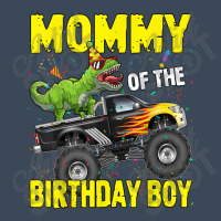 Mommy Of The Birthday Boy Dinosaurs T Rex Monster Truck Characters Car Flat Bill Snapback Cap | Artistshot