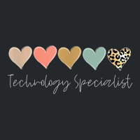 Leopard Hearts Teacher Student, Technology Specialist Crewneck Sweatshirt | Artistshot